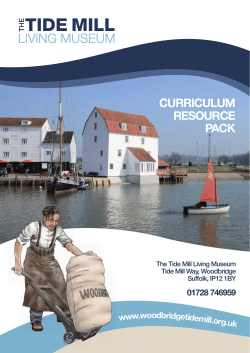 Curriculum Pack - Woodbridge Tide Mill