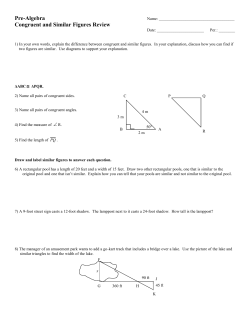 Pre-Algebra Congruent and Similar Figures Review