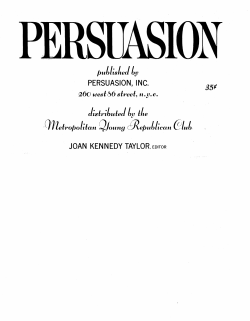 Persuasion 1966 Vol. 3, No. 7