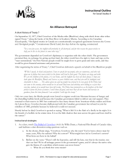 Instructional Outline An Alliance Betrayed