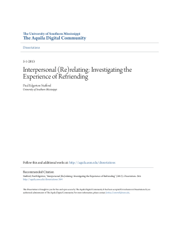 Interpersonal (Re)relating: Investigating the Experience of Refriending