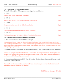 Test 6 - History At Our House