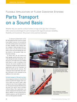 Parts Transport on a Sound Basis