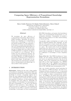 Comparing Space Efficiency of Propositional Knowledge