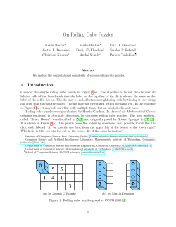 On Rolling Cube Puzzles