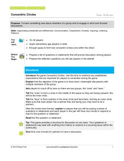 Lesson 3: Who is in Our Group - learn more about peace first
