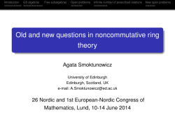 Old and new questions in noncommutative ring theory