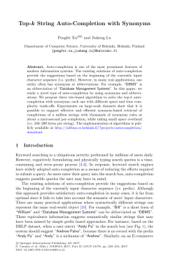 Top-k String Auto-Completion with Synonyms