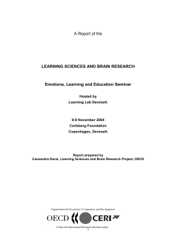 Learning Sciences and Brain Research: Emotions