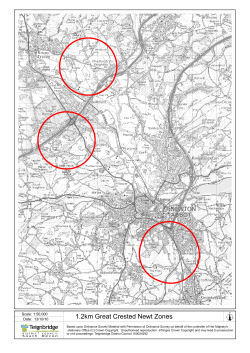 1.2km Great Crested Newt Zones