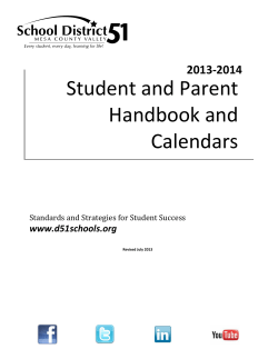 StudentHandbook - Connect.D51Schools.org