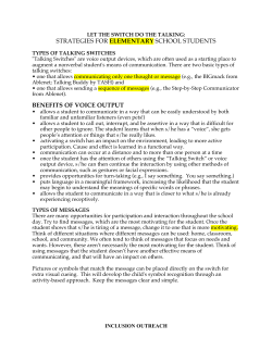 Let The Switch Do The Talking