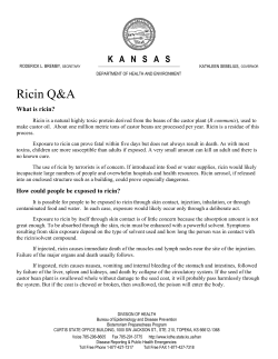 Ricin - Cowley County