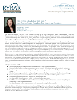 JULIE HARDY, MSA, RHIA, CCS, CCS