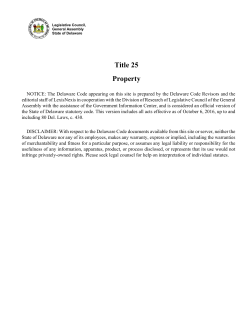 Title 25 Property - First State Manufactured Housing Association