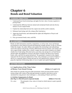 Chapter 6 Bonds and Bond Valuation