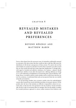 revealed mistakes and revealed preferences