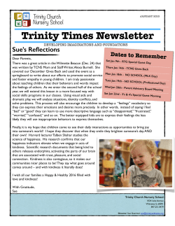 TCNS - Jan 2016 - Trinity Church Nursery School