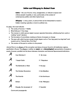 Satire and Allegory in Animal Farm