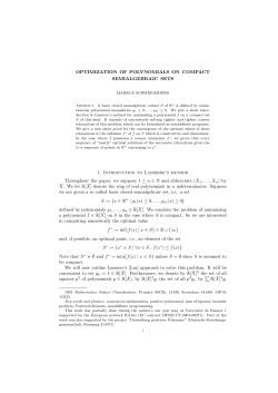 Optimization of polynomials on compact semialgebraic sets
