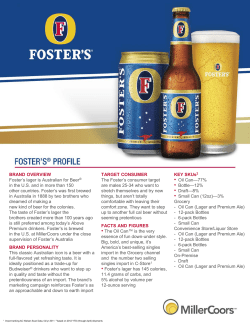 Foster`s Brand Profile
