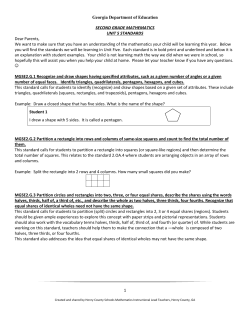 Unit 5 - Georgia Standards