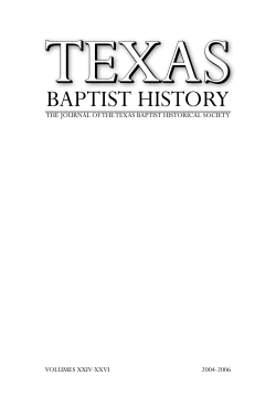 Texas Baptist History 2004-2006