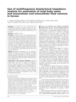 Use of multifrequency bioelectrical impedance analysis for