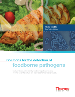 Foodborne Pathogens Testing Guide