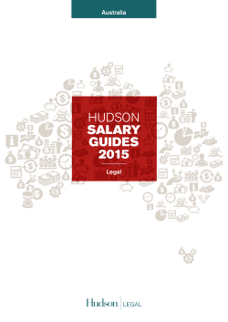 HUDSON SALARY GUIDES 2015