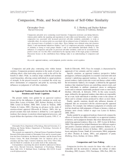 Compassion, Pride, and Social Intuitions of Self