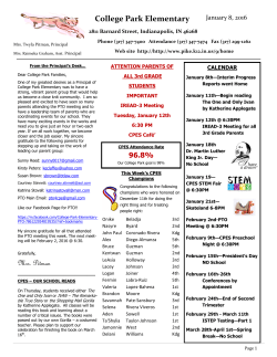 College Park Elementary Mrs. Pitman