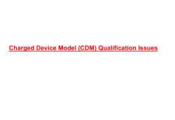 Charged Device Model (CDM) Qualification Issues