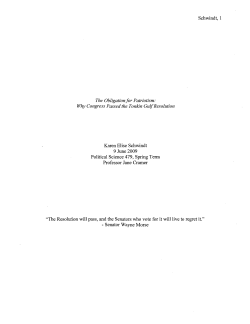 Schwindt, 1 The Obligationfor Patriotism: Why