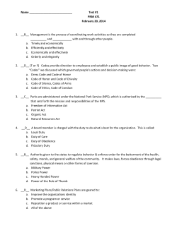 RA 471 Exam 1 - Health, Exercise Science, and Recreation