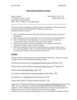 International Political Economy