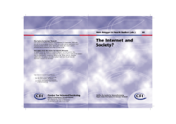 The Internet and Society? Questioning Answers and Answering