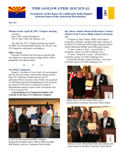 May 2017 - Arizona Society SAR