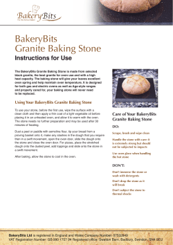 BakeryBits Granite Baking Stone