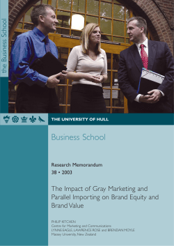 The impact of gray marketing / parallel importing