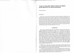 "Irony is a Cheap Shot": Robert Altman, Luis Bufiuel, and the