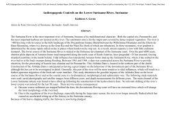 Abstract: Anthropogenic Controls on the Lower