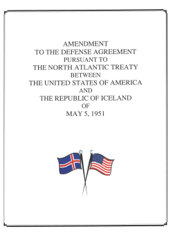 amendment to the defense agreement the north atlantic treaty the
