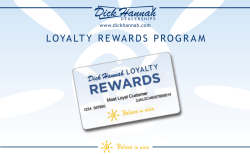 LOYALTY REWARDS PROGRAM - Dick Hannah Dealerships