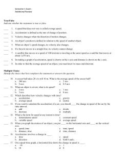 Semester 1 Exam Additional Review True/False Indicate whether