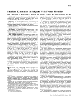 - Archives of Physical Medicine and Rehabilitation