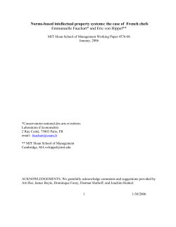 Norms-based intellectual property systems: The case of French