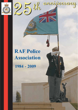 anniversary - RAF Police Associates