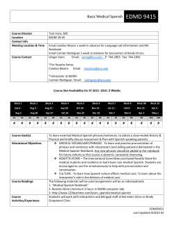Basic Medical Spanish EDMD 9415