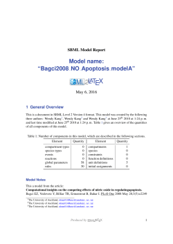 Model name - BioModels Database